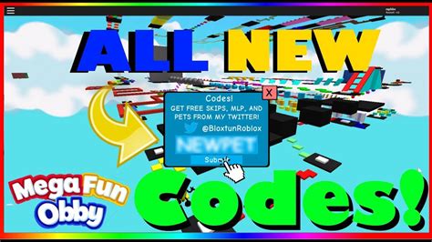 ALL MEGA FUN OBBY CODES! (May 2021) .